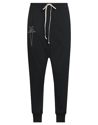 RICK OWENS x CHAMPION Casual trouser Black 100% Cotton