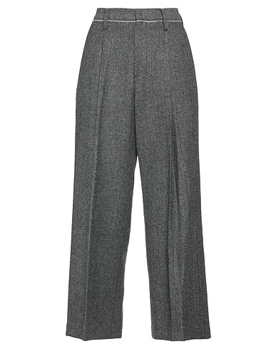 YOHJI YAMAMOTO Casual pants Lead 65% Wool, 25% Polyester, 5% Nylon, 5% Acrylic
