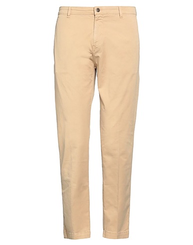 ROŸ ROGER'S Casual trouser Beige 97% Cotton, 3% Elastane