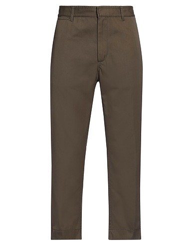 TOD'S Pantalon Vert militaire 65% Polyester, 35% Coton