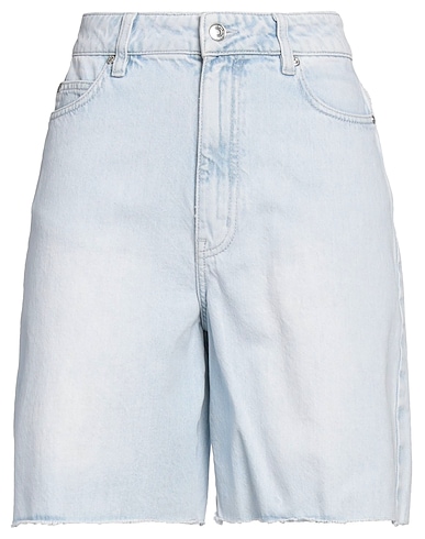 SECOND FEMALE Denim shorts Blue 100% Cotton