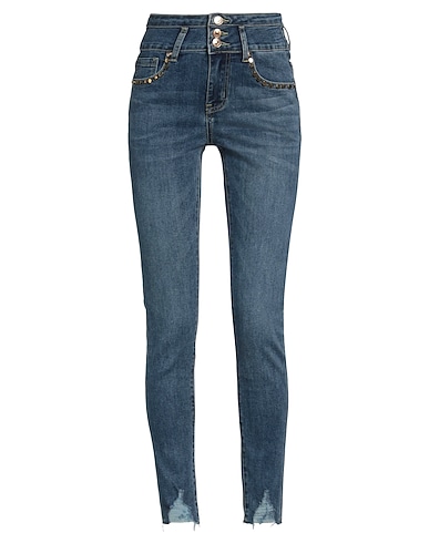 TAKE-TWO Jeans Blau 70% Baumwolle, 26% Polyester, 3% Viskose, 1% Elastan