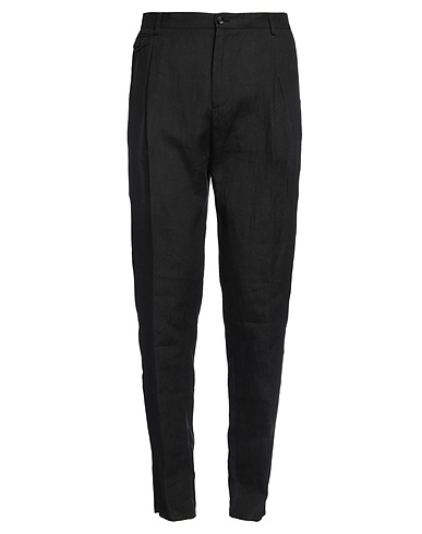 DOLCE&GABBANA Casual trouser Black 100% Linen