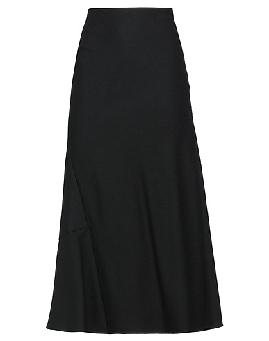 YOHJI YAMAMOTO Midi skirt Black 100% Wool