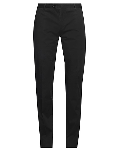 TONELLO Casual trouser Black 98% Cotton, 2% Lycra®