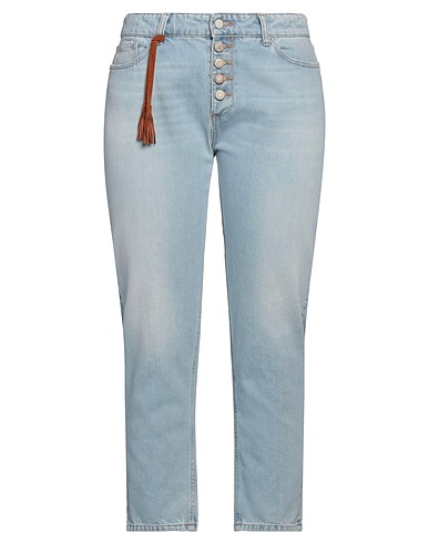 VICOLO Denim trousers Blue 100% Cotton
