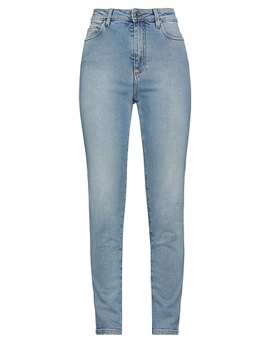 ERMANNO FIRENZE Denim trousers Blue 98% Cotton, 2% Elastane