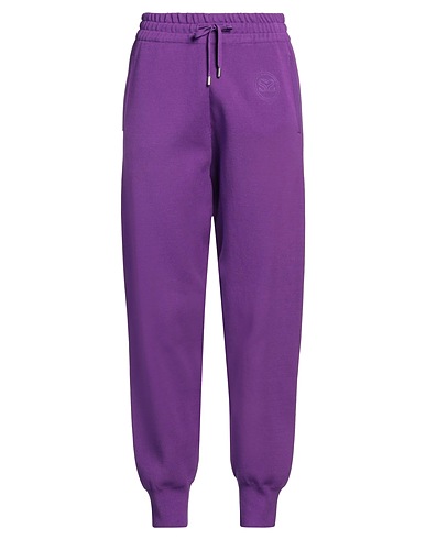 SANDRO Casual trouser Purple 43% Cotton, 24% Viscose, 19% Polyamide, 14% Polyester