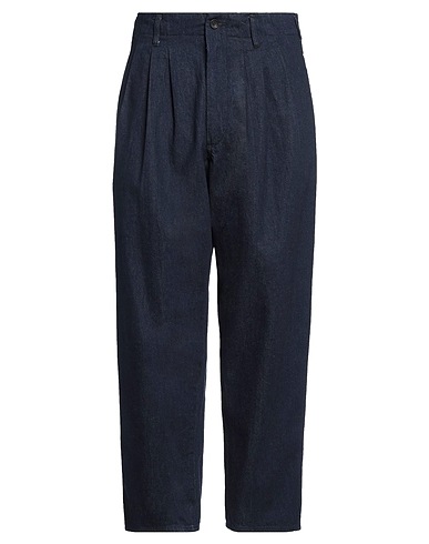 YOHJI YAMAMOTO POUR HOMME Denim trousers Blue 100% Cotton