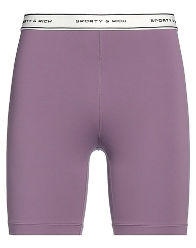 SPORTY & RICH Shorts & Bermuda Purple 82% Nylon, 18% Elastane