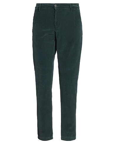 STILOSOPHY Casual pants Dark green 98% Cotton, 2% Elastane