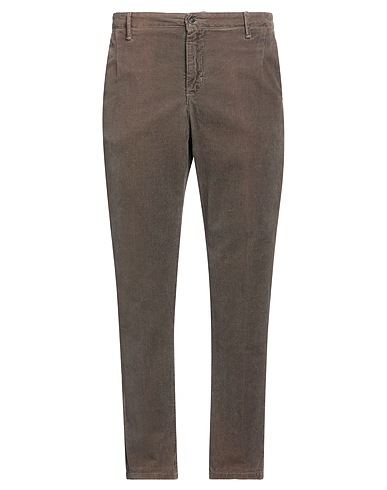 STILOSOPHY Casual trouser MARRONE 98% Cotton, 2% Elastane