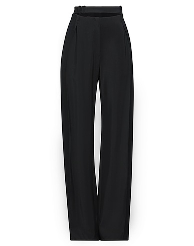 MUGLER Casual trouser Black 76% Viscose, 24% Virgin Wool, Polyamide, Rubber