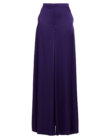 MAISON RABIH KAYROUZ Casual pants Dark purple 73% Acetate, 27% Viscose