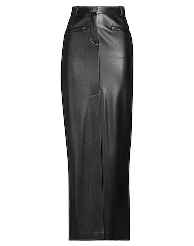 PATRIZIA PEPE Long skirt Black 100% Polyurethane
