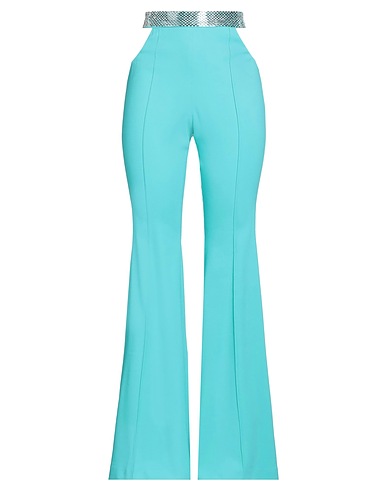 GIUSEPPE DI MORABITO Casual trouser Turquoise 98% Viscose, 2% Elastane