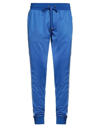 DOLCE&GABBANA Casual trouser Bright blue 100% Polyester, Polyamide, Elastane