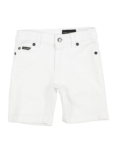 DOLCE&GABBANA Σορτς + Βερμουδες Λευκό 98% Βαμβάκι, 2% Ελαστάνη