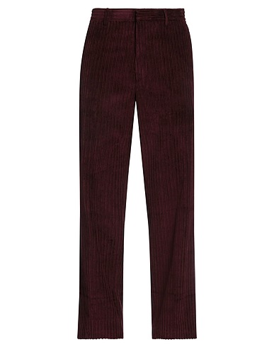 TOD'S Casual trouser Burgundy 100% Cotton