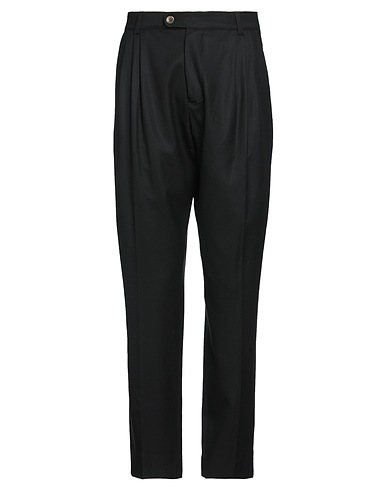 IUTER Casual trouser Black 98% Virgin Wool, 2% Elastane