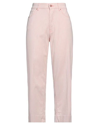 DON THE FULLER Denim trousers Pink 98% Cotton, 2% Elastane