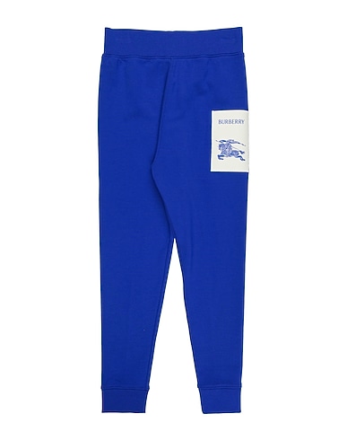 BURBERRY Casual pants Bright blue 100% Cotton