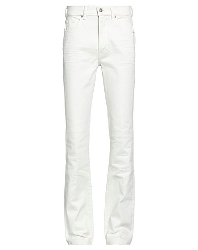 TOM FORD Denim pants Off white 99% Cotton, 1% Elastane