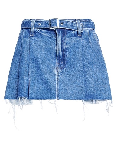 MOTHER Denim skirt SNACKS Blue 41% Recycled cotton, 41% Lyocell, 18% Cotton