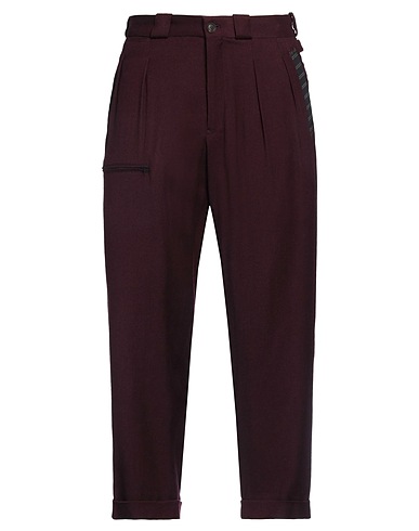 Y'S FOR MEN Casual trouser Plum 100% Wool, Cupro