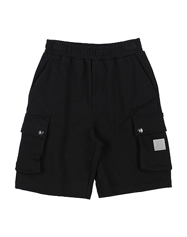BALMAIN Shorts & Bermuda Black 100% Cotton, PVC - Polyvinyl chloride
