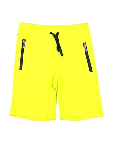 BIKKEMBERGS Shorts & Bermuda Lime green 100% Cotton