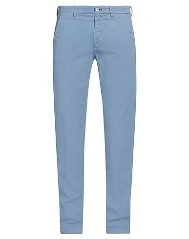 MASON'S Casual pants Pastel blue 62% Cotton, 35% Lyocell, 3% Elastane