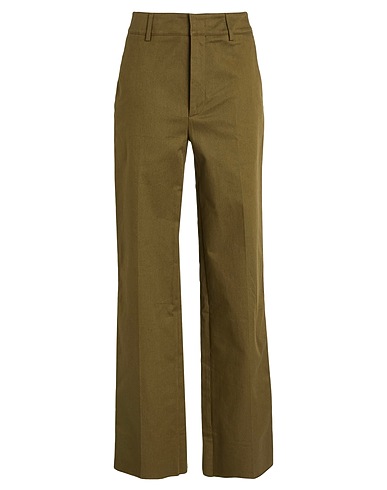 TOD'S Casual trouser Military green 98% Cotton, 2% Elastane
