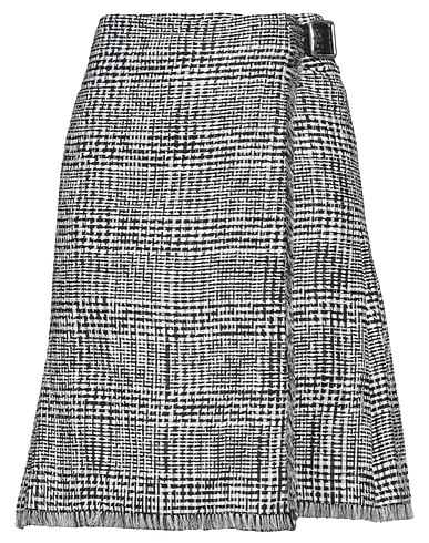 BURBERRY Minirock Schwarz 100% Polyamid, Kalbsleder