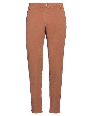 JECKERSON Casual trouser Camel 68% Cotton, 30% Organic cotton, 2% Elastane