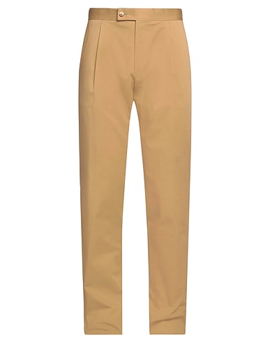 CARUSO Casual pants Camel 97% Cotton, 3% Elastane