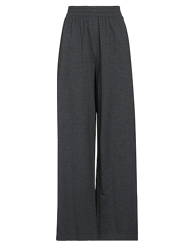 NORMA KAMALI Casual pants Charcoal 95% Cotton, 5% Elastane, Polyester