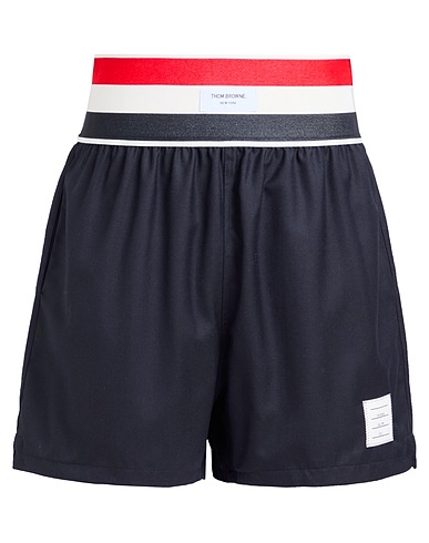 THOM BROWNE Shorts & Bermuda Midnight blue 100% Wool