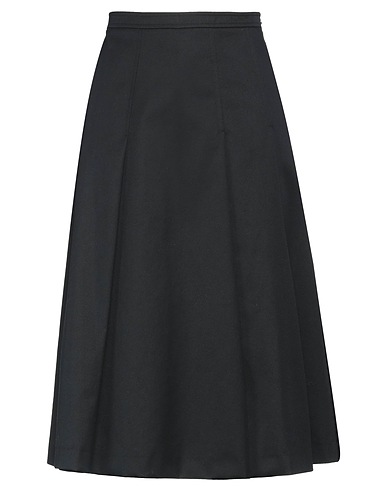 TOD'S Gonna midi Nero 65% Poliestere, 35% Cotone