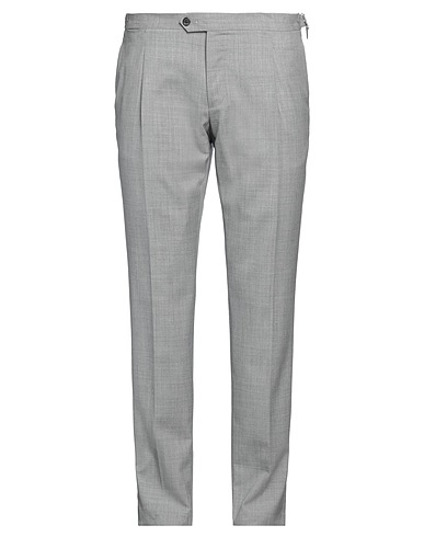 LUIGI BORRELLI NAPOLI Casual trouser Grey 100% Virgin Wool