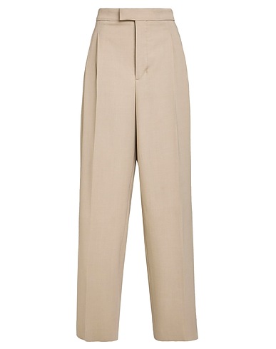 AMI ALEXANDRE MATTIUSSI Casual trouser Taupe 55% Viscose, 45% Wool