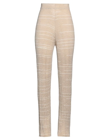 ROBERTO COLLINA Casual trouser Beige 55% Linen, 45% Polyester