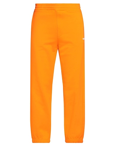 MSGM Pantalone Arancione 100% Cotone