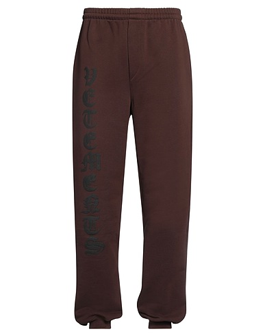VETEMENTS Casual pants Dark brown 80% Cotton, 20% Polyester