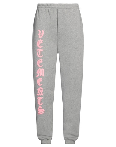 VETEMENTS Pantalone Grigio 80% Cotone, 20% Poliestere