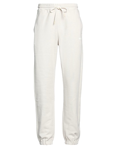 MSGM Pantalone FANTASTIC GREEN X DUCCIO MARIA GAMBI Avorio 100% Cotone organico