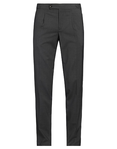 LUIGI BORRELLI NAPOLI Pantalone Piombo 98% Lana, 2% Elastan