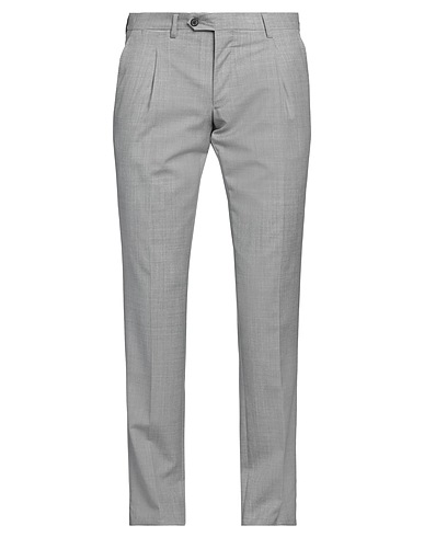 LUIGI BORRELLI NAPOLI Casual trouser Grey 100% Virgin Wool