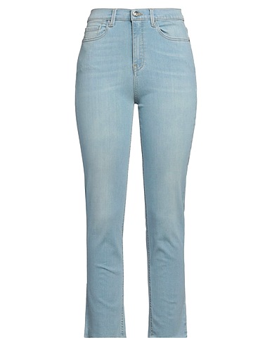 KAOS JEANS Denim trousers Blue 87% Cotton, 11% Polyester, 2% Elastane