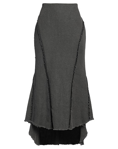HYEIN SEO Midi-Rock Braungrau 55% Hanf, 45% Baumwolle